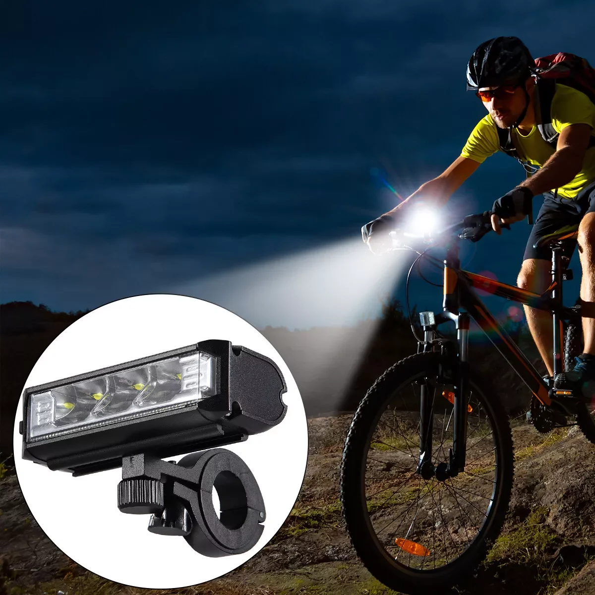 Waterproof Super Bright LED Bike Light USB Rechargeable Bicycle Front Headlight