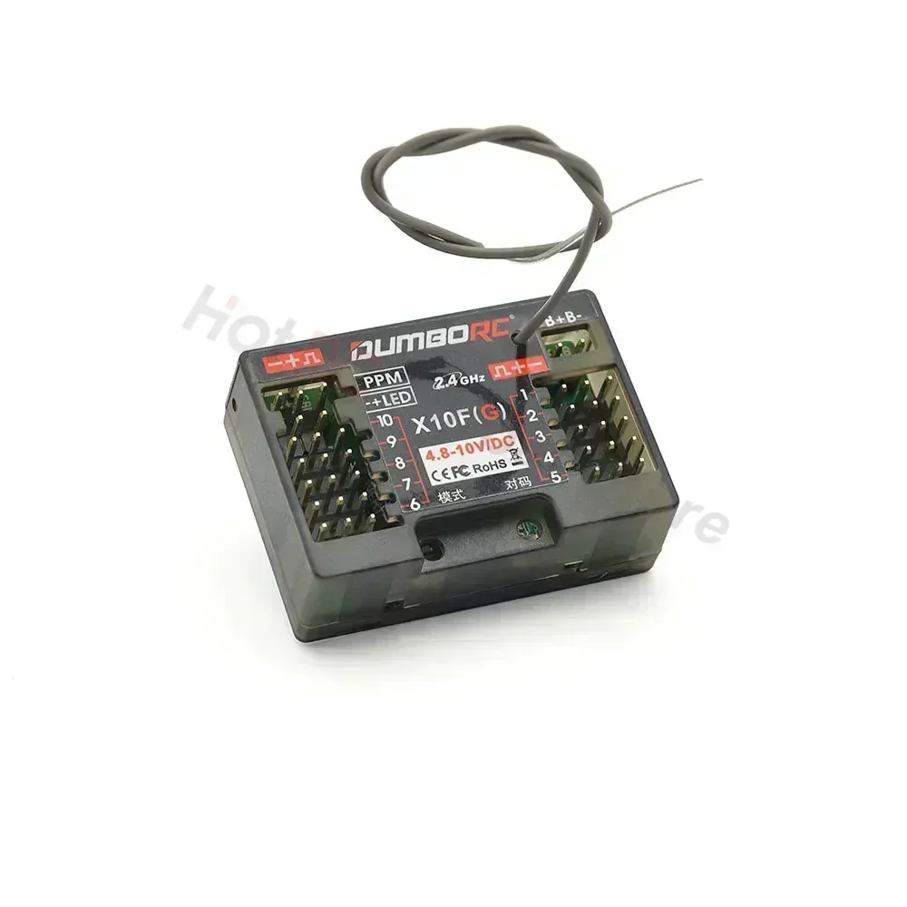 DUMBORC P6FG X10FG X6DC P4FMG MINI X10F 4CH 6CH 10CH récepteur 4.8-10V retour de tension pour émetteur DUMBORC RC voiture bateau réservoir