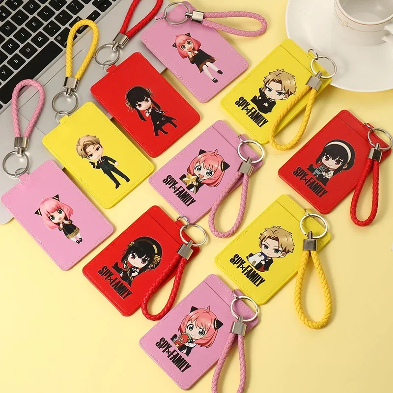 Cute Credit Card Holders Bank ID Holders Badge Child Bus Card Cover Case Lanyard