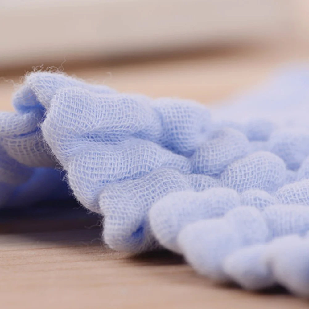 

5Pcs Soft Cotton Gauze Towel Absorbent Baby Hand Washcloth Green Yellow White Pink Blue No Heavy Odor Baby Hand Towel