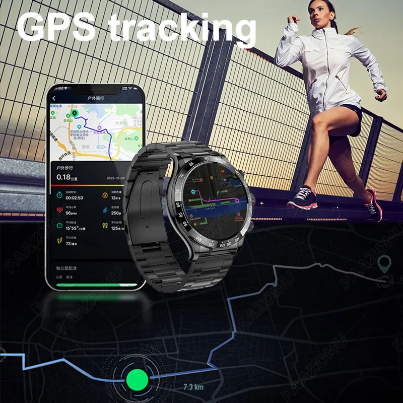 Imagem -06 - Smartver de Aço para Homens Ip67 Impermeável Chamada Bluetooth Fitness Rastreador Gps Modo Esportivo Múltiplo Negócios Novo 2023