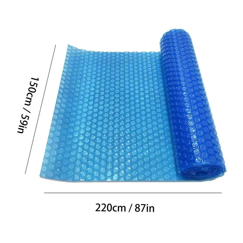 Solar Pool Cover Rectangle Insulated Bubble Pool Warmer UV-resistant Floating Solar Pool Blanket for In-Ground and Above-Ground