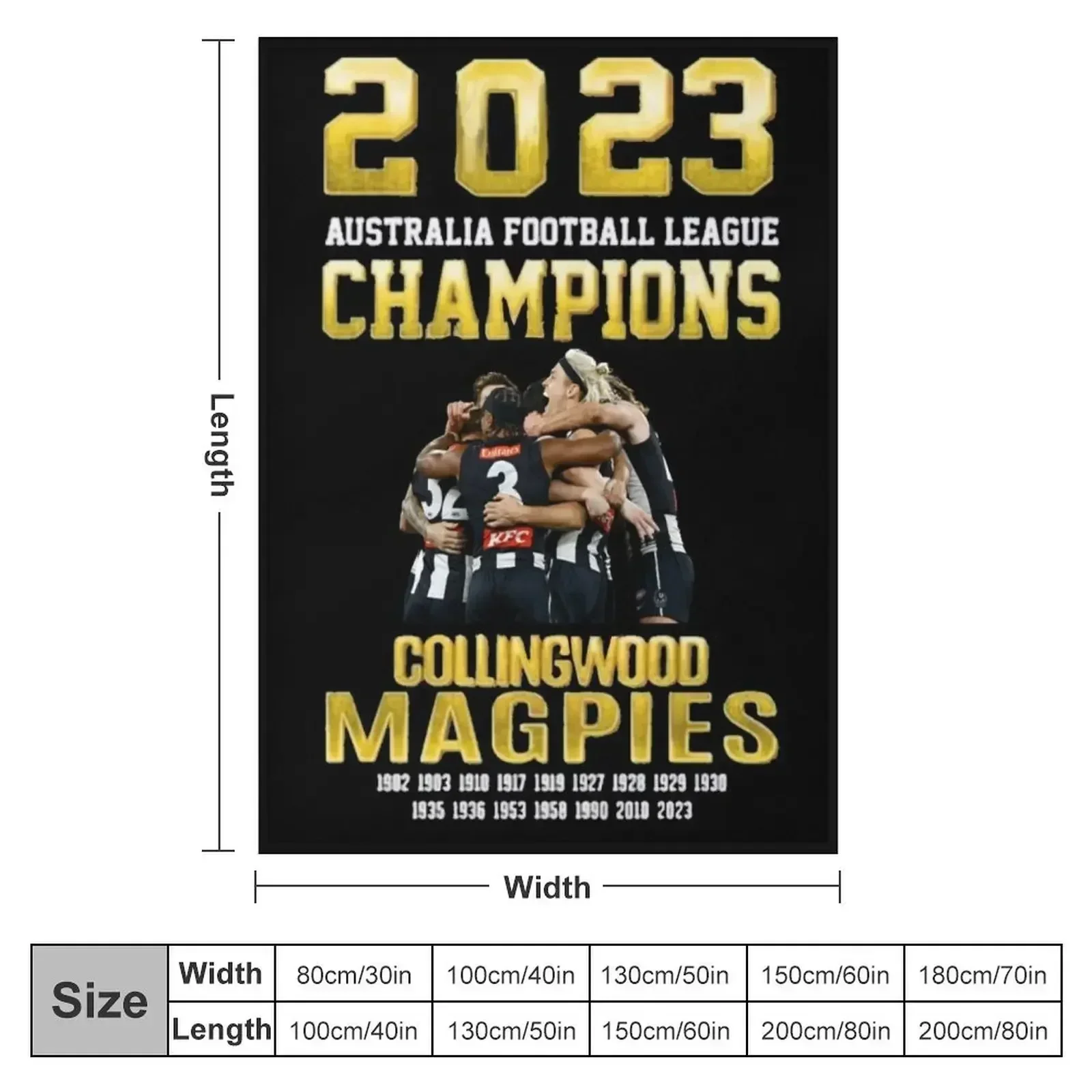 Collingwood Throw Blanket Flannels manga Blankets