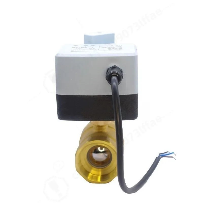 Manual Auto Electric Ball Valve 3 Wire Dual Control Full Port Temperature Valve for Fan Coil Floor Heating Water Pipeline HVAC