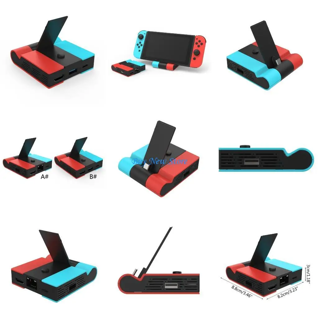 

20CE USB Adapters Gaming Accessories Dock RJ45-Ethernet USB3.0Hub