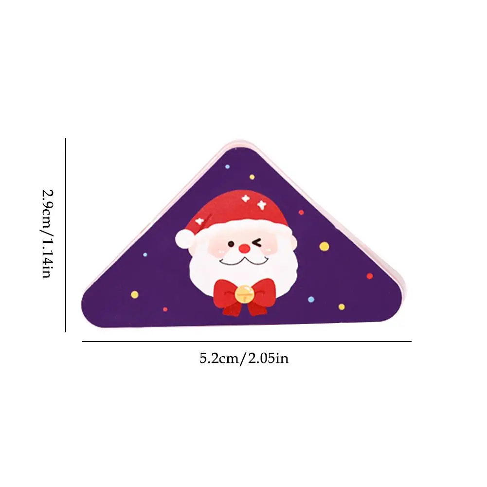 1pcs Christmas Paper Clip Triangle Corner Clips Kawaii Page Holder File Photo Christmas Clamp Stationery Office
