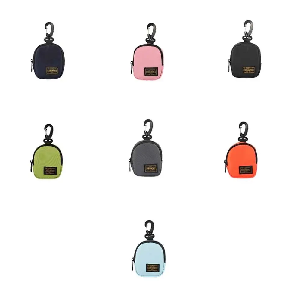 Cloth Mini Zero Wallet Zipper Pouch Backpack Decor Earphone Bag Card Holder Korean Style Men Storage Purse Bag Unisex