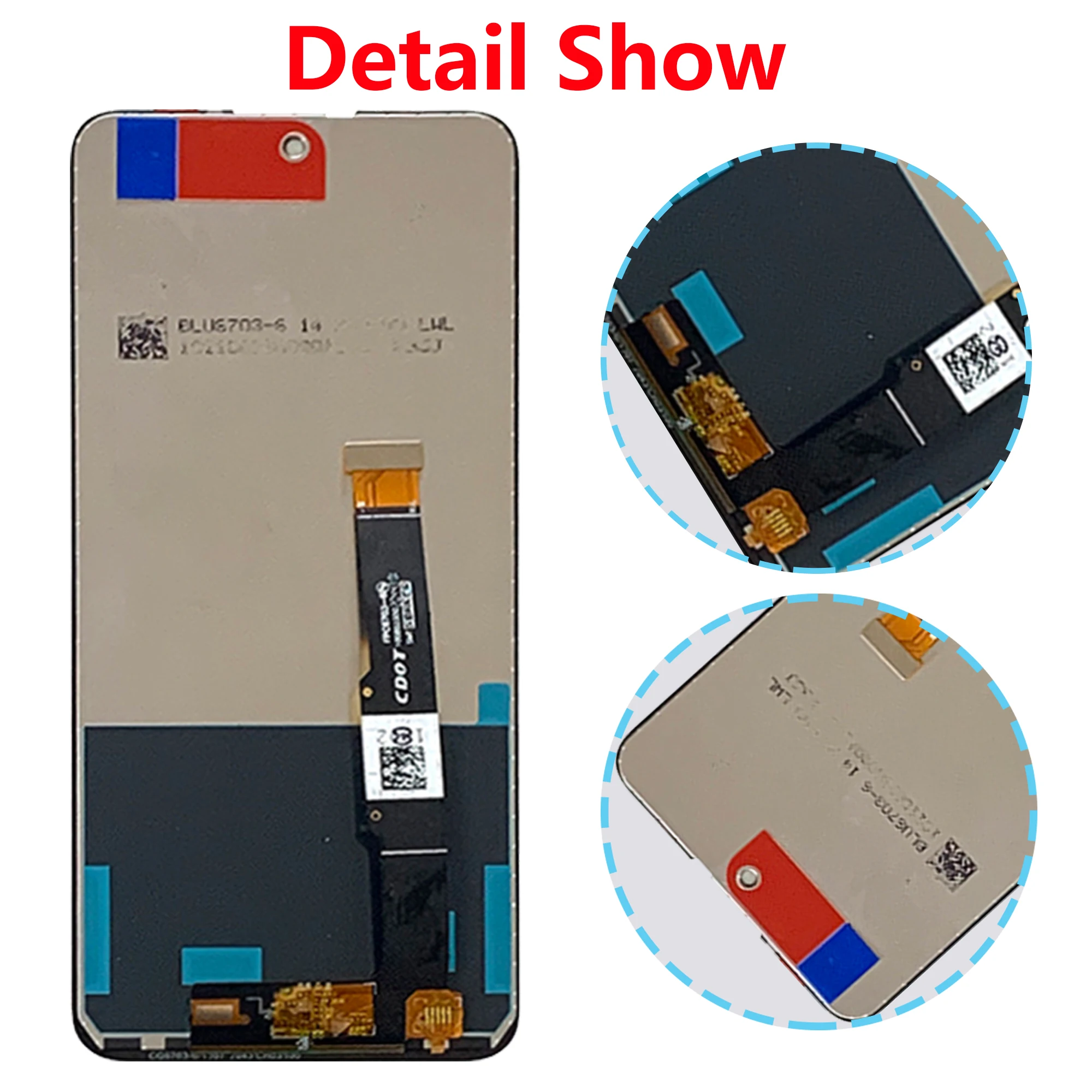 Original Touch Screen For TCL 20 5G  T781 T781K T781H LCD Digitizer Full With Frame Assembly Display Replace Parts Replacement