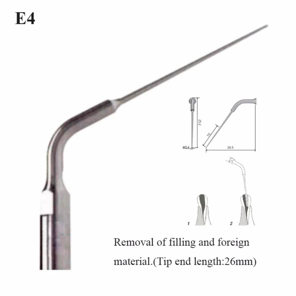 Dental Ultrasonic Scaler Tips Multifunction Endo Perio Scaling Tips E1 E2 E3 E4 E5 for EMS Woodpecker Scaler Handpiece 1Pc