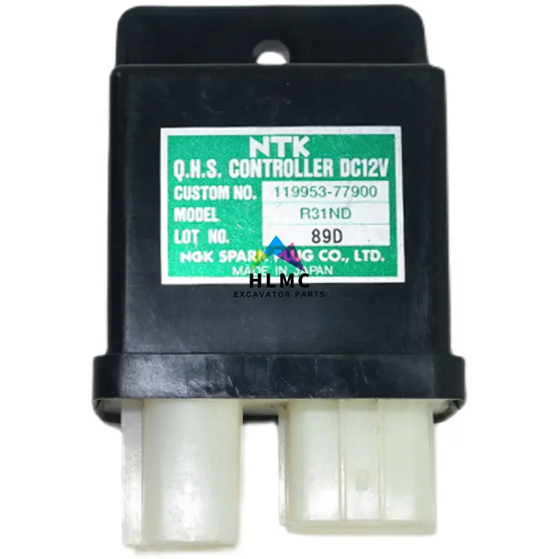 Excavator Spare Parts Timer Relay 119953-77900 Yanmar Starter Fuse Relay Box Untuk Mesin 4TNV98 4TNV94