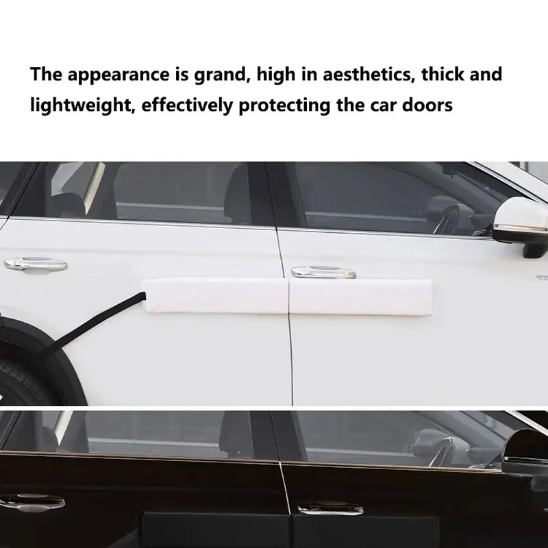 98x11x4CM Car Door Protector Magnetic Folding Connected Style Body Side Edge Guard Decorative Anti-scratch Protection Strips