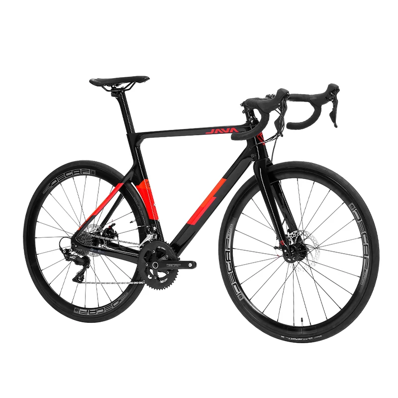 JAVA 700C VESUVIO 22 Speed Road Bike With Carbon Fiber Bicycle Frame Super Light Racing Cycling Integrated Carbon Handle