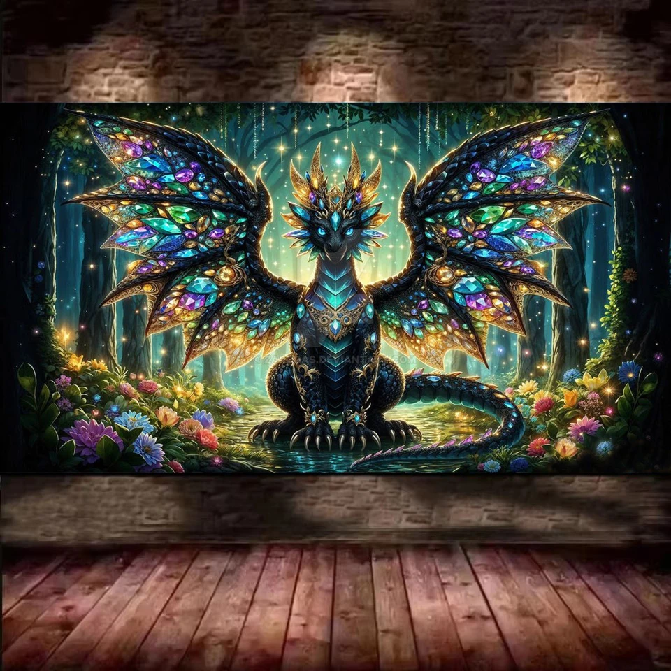 

Vibrant Colors Dragon DIY Diamond Painting Kits New 2026 Full Diamond Art Mosaic Embroidery Cross Stitch Kits For Home Decor