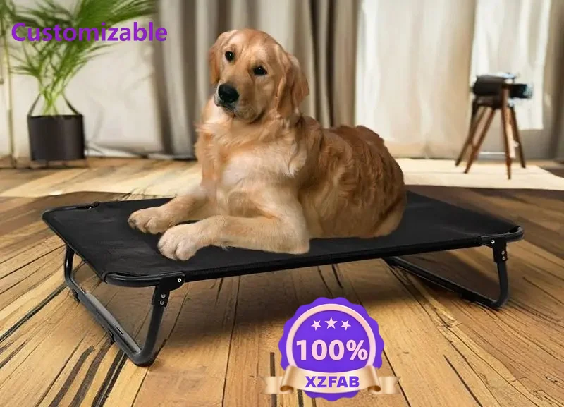 Factory Direct 2026 Dog Camp Bed Pet Folding Bed Cat Pet Bed Comfortable and Portable
