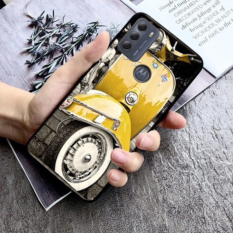 Vespa Motorcycle Phone Case For Moto G84 G23 G24 G31 G32 G41 G51 G52 G53 G54 G71 G82 G42 G62 G200 G Play G Stylus