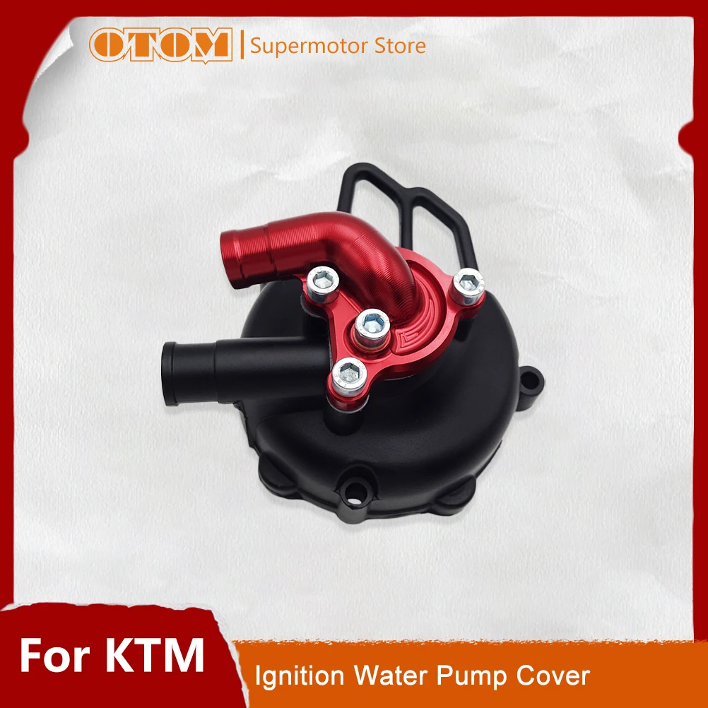 OTOM Motorcycle Left Crankcase Ignition Cover Water Pump Cover CNC Intake For KTM SX50 2002-2008 Water Cooler Engine Dirt Bikes