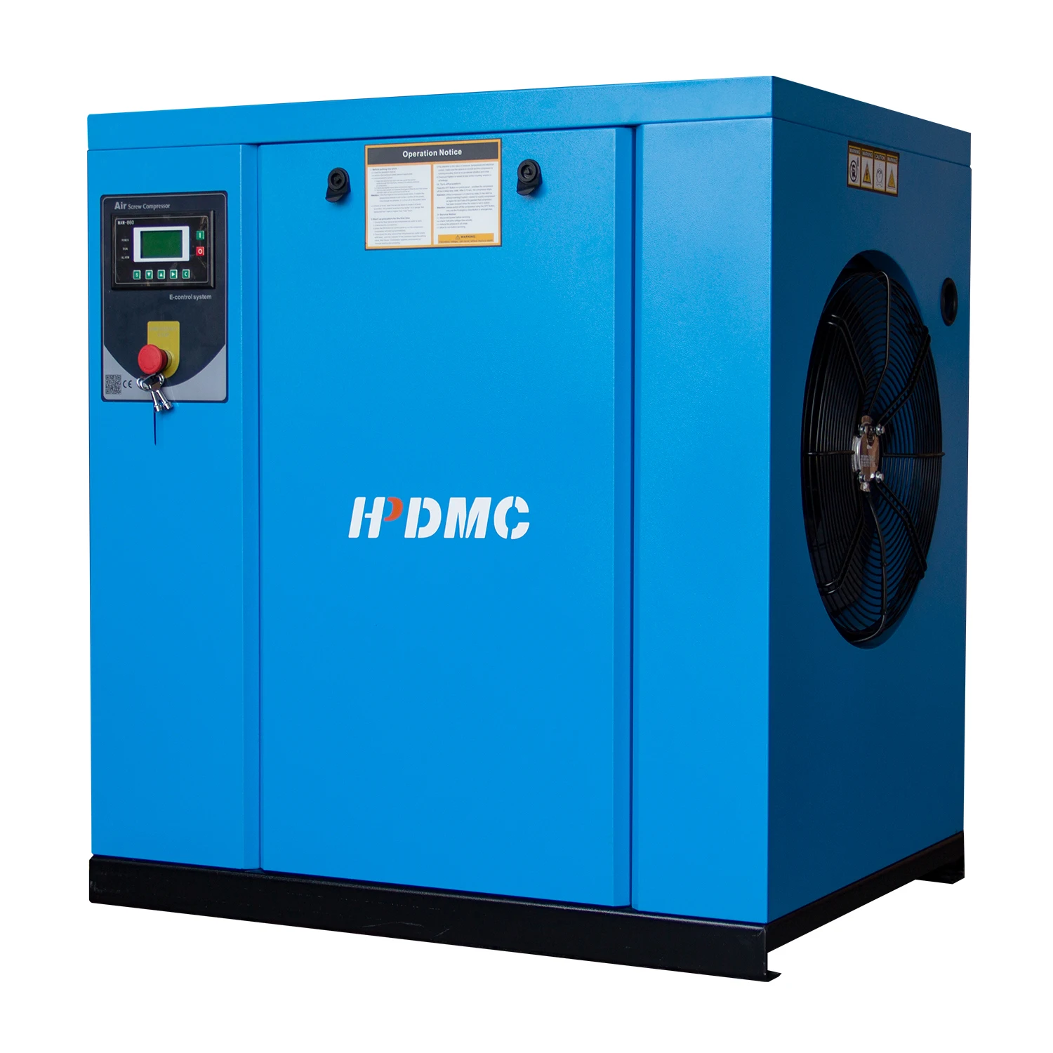 HPDMC 20 HP Rotary Screw Compressor 460-480V/60HZ 3-Phase 81CFM 125PSI Spin-on Oil Separator Industrial Air Compressed System