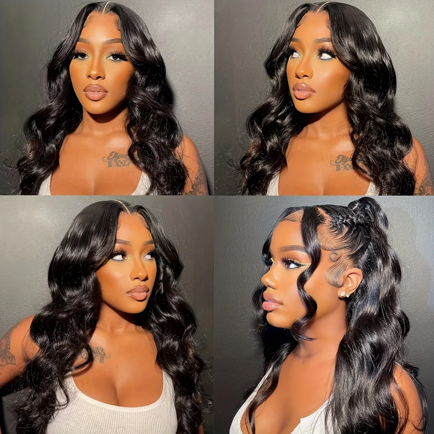 

250 High Density 13x6 Lace Front Human Hair Wig Pre Plucked Wigs Human Hair Body Wave Human Hair Wigs for Black Women