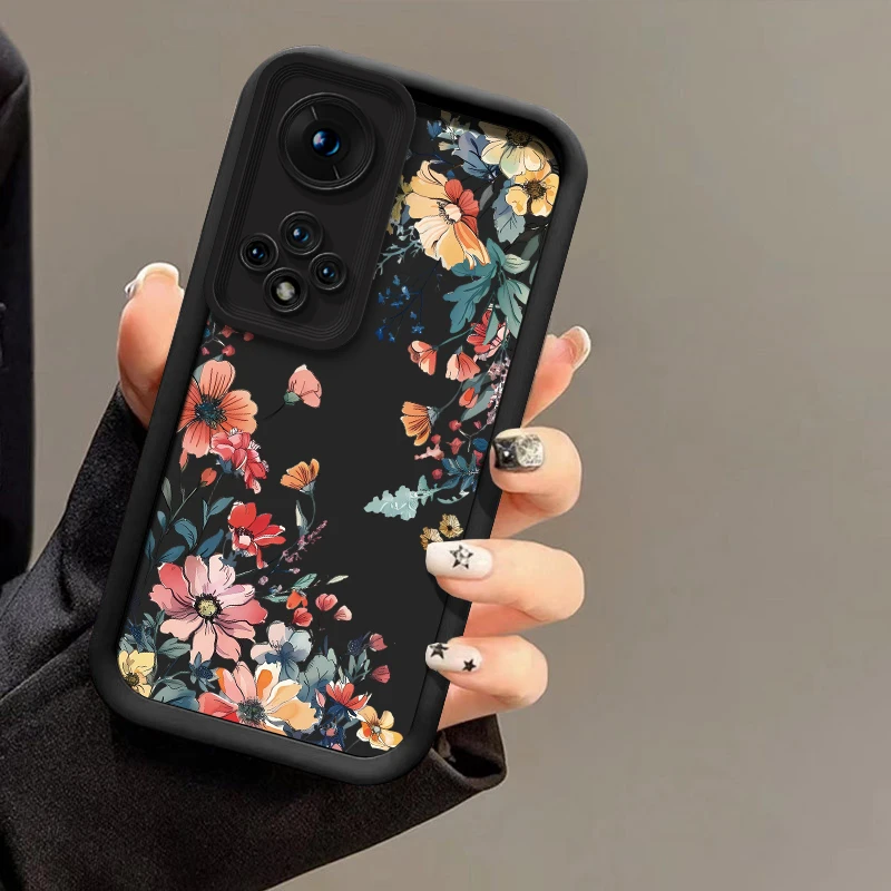 حافظة لهاتف شاومي 15T Pro 15 Ultra 17 Pro Max 13 12 11 Lite 5G NE 11i 14T 13T غطاء زهور ريترو ناعم من البولي يوريثان الحراري #5