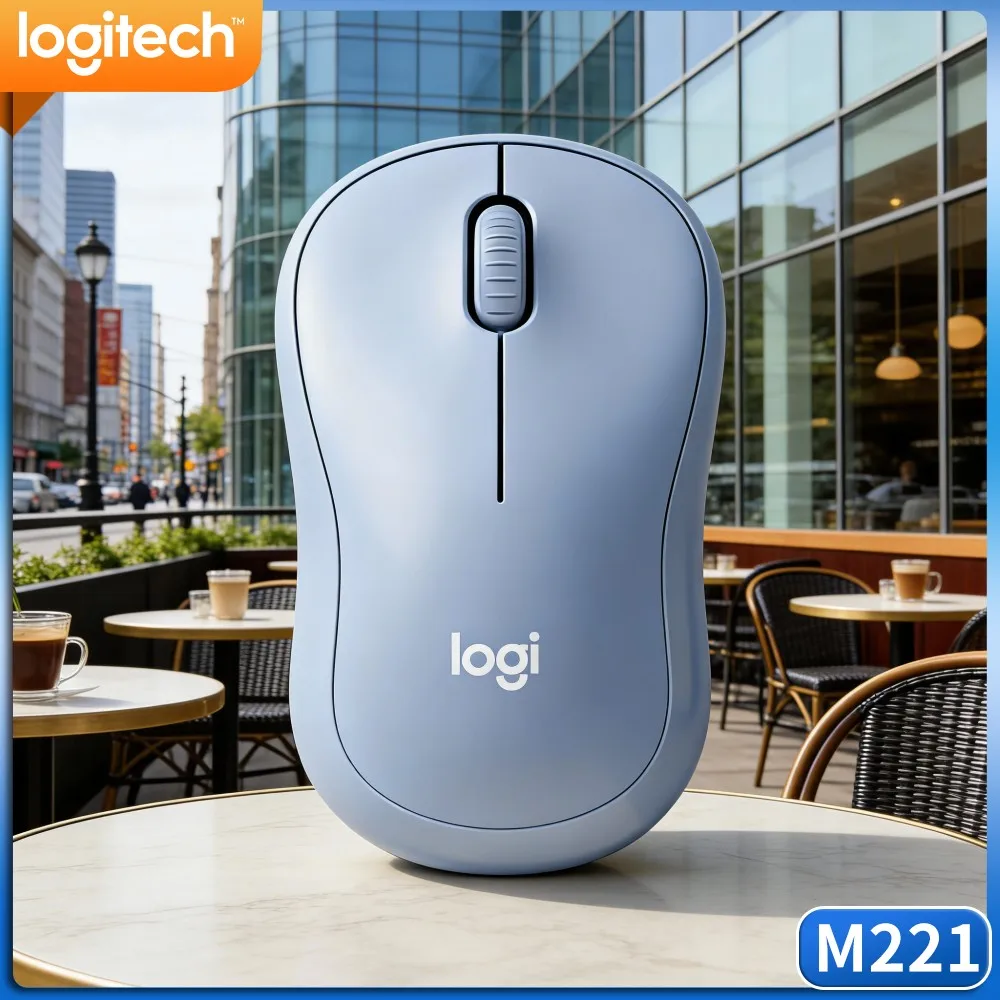 Logitech M221 Wireless Silent Mouse,Smooth Optical Tracking,Nano Dongle Included,Low‑Noise,For Office Study Home Daily Work