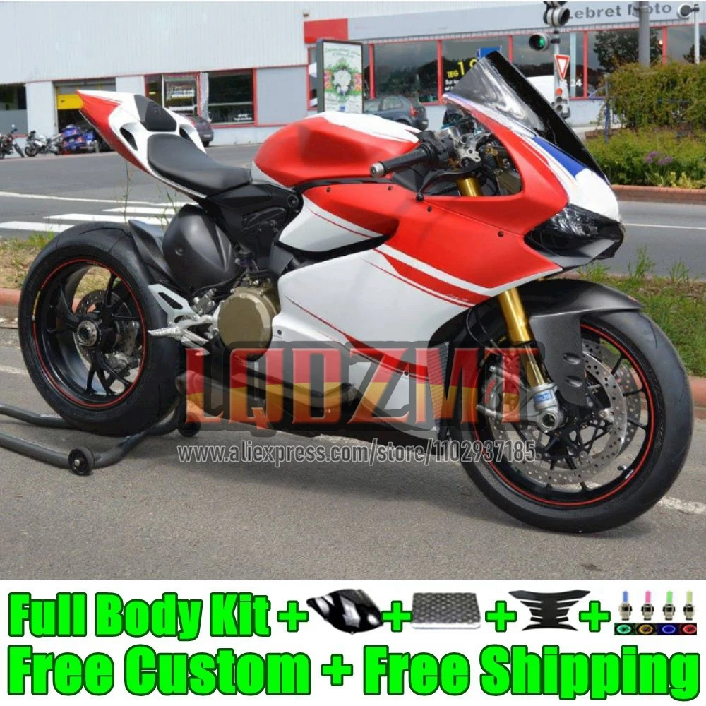 Injection Body For DUCATI white red Panigale 959 1299 S 959R 1299R 26No.113 959S 1299S 15 16 17 18 2015 2016 2017 2018 Fairing