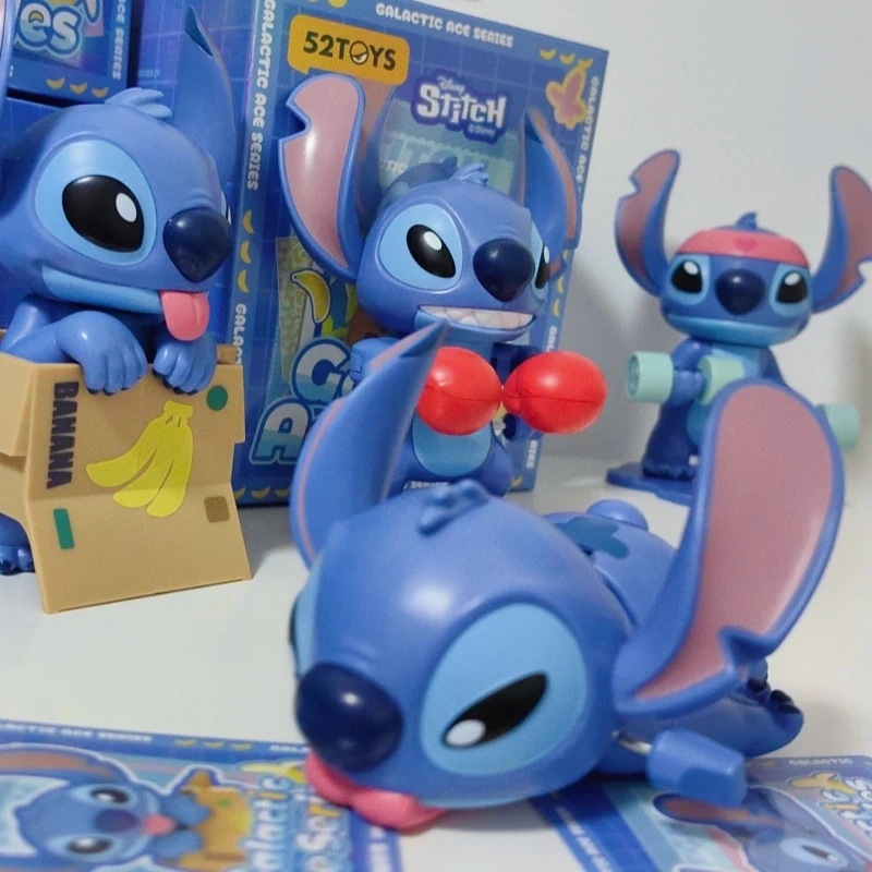 

52TOYS Official Disney Stitch Interstellar Ace Wind-up Movable Blind Box Cute Figure Decor Gift For Kids And Fans