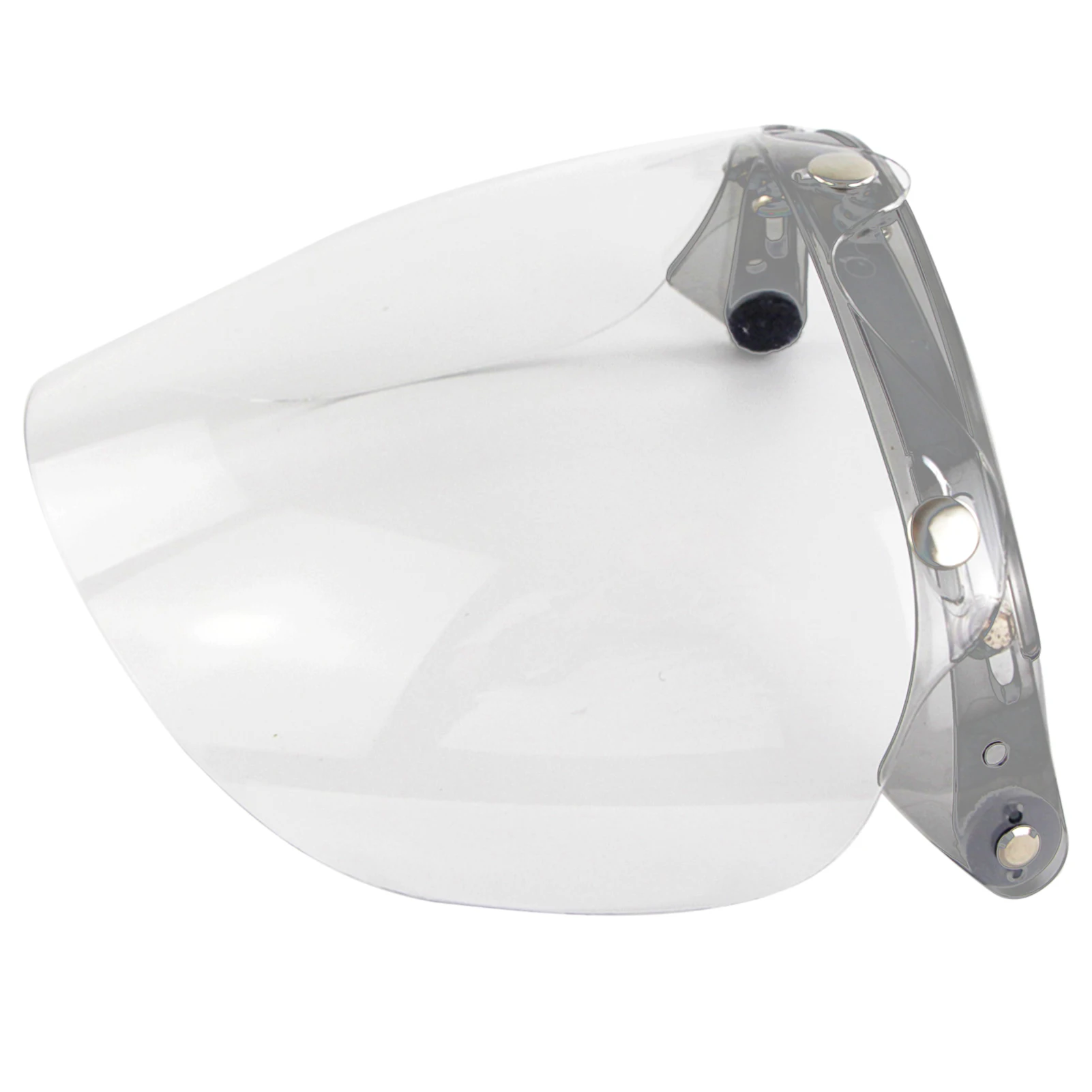 Open Face Helmet Visor Motorcycle Helmet Bubble Lens 3-Snap Bubble Wind Shield Visor Anti-UV /Anti-fog Motorcycle Helmet Lens