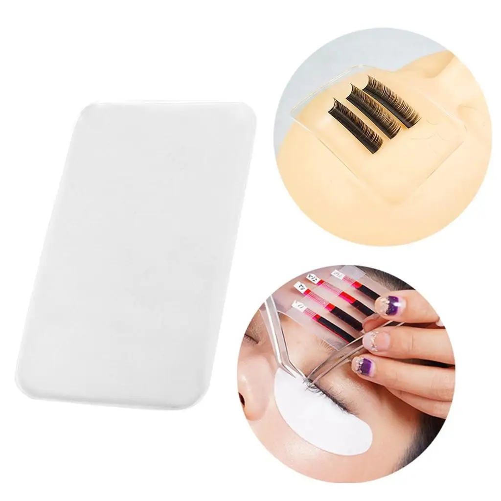5pcs Silicone Eyelash Extensions Stand Pallet Support Eyelash Tray