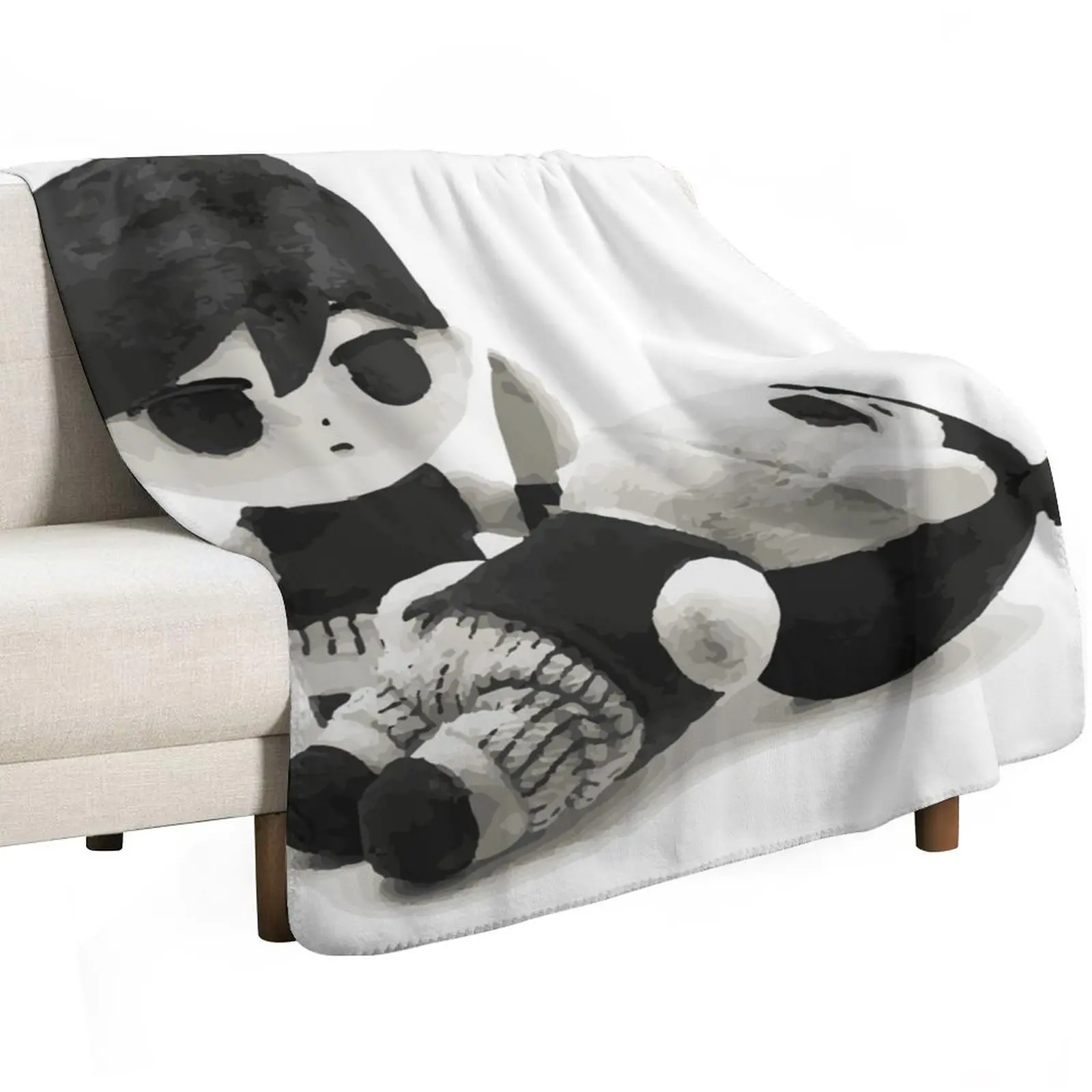 Omori Plush Throw Blanket Quilt Sofa Throw Giant Sofa Thermals For Travel warm winter Custom Blankets