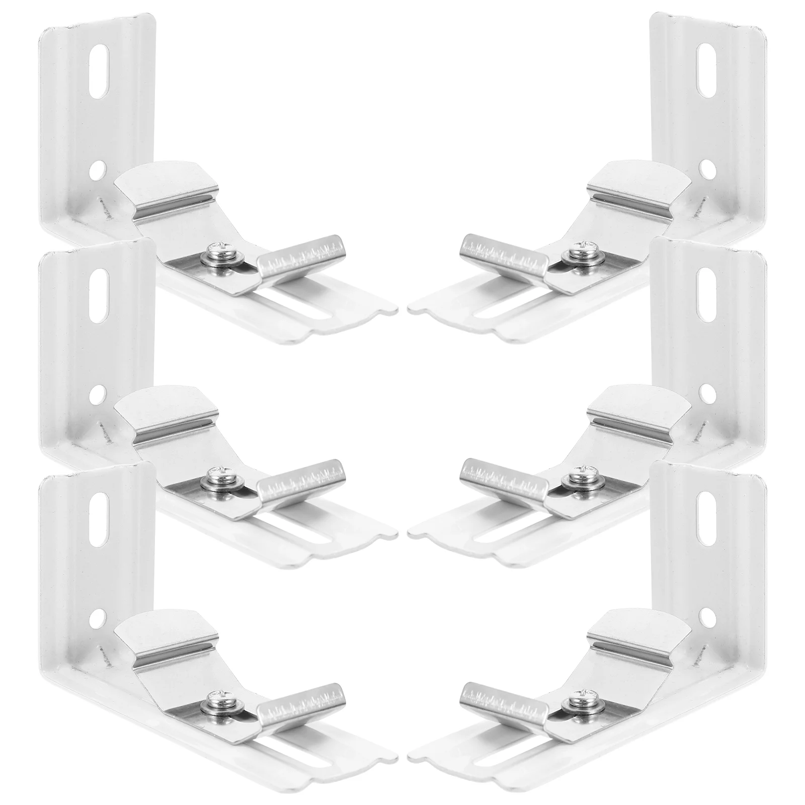 

6 Pcs Vertical Blind Bracket Clip Easy Installation Curtain Space-saving Headrail Brackets Blinds Metal Internal