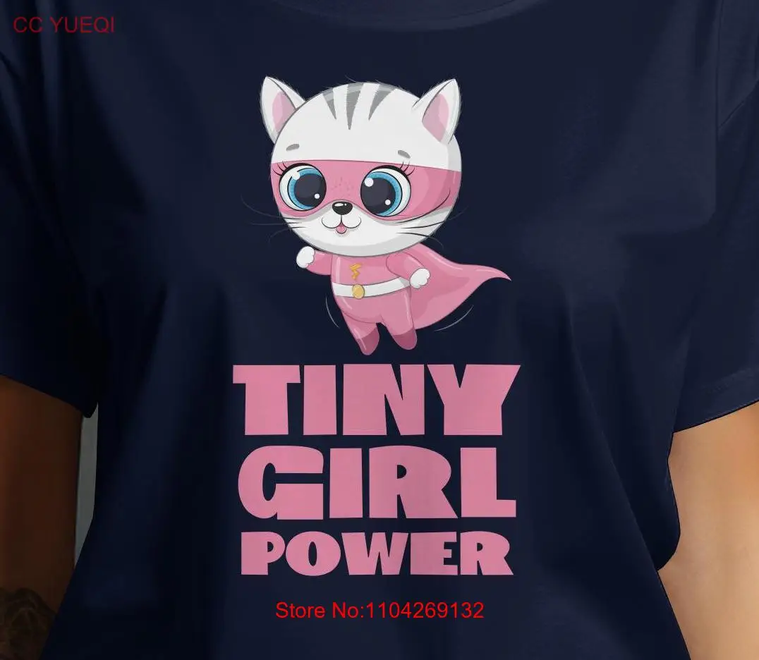 تي شيرت Tiny Girl Power تي شيرت FeminisT Girls Will Be Leaders للسيدات بأكمام طويلة أو قصيرة