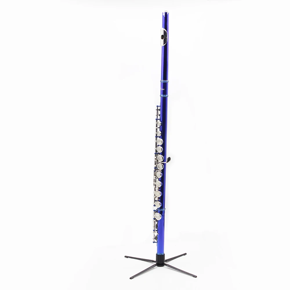 Portable Foldable Flute Stand Special Stable Display Stand Woodwind Instrument Spare Parts Black Quadrupod