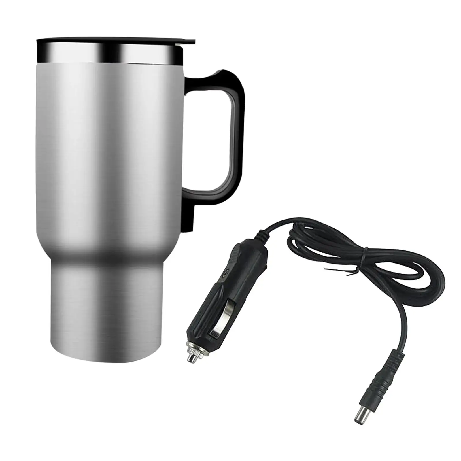 12V 480ml Car Electric Kettle Heated Travel Mug for Drivers Versatile