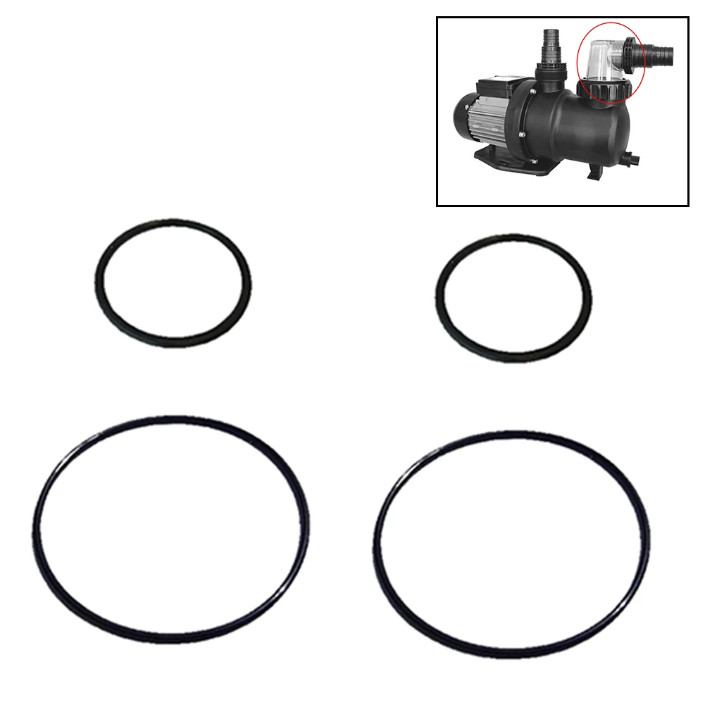 Juego de 1/2 juntas tóricas de repuesto para tapa de bomba de piscina SPS25 SPS75 SPS100, junta tórica de sellado de tapa de prefiltro transparente