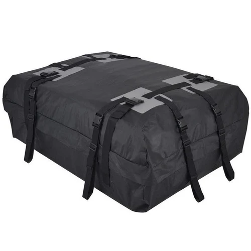 Imagen 2 del producto Paquete de techo 600D, portaequipajes impermeable para techo, bolsas de carga, cubo de almacenamiento de equipaje, caja de equipaje de viaje de gran capacidad, portaequipajes