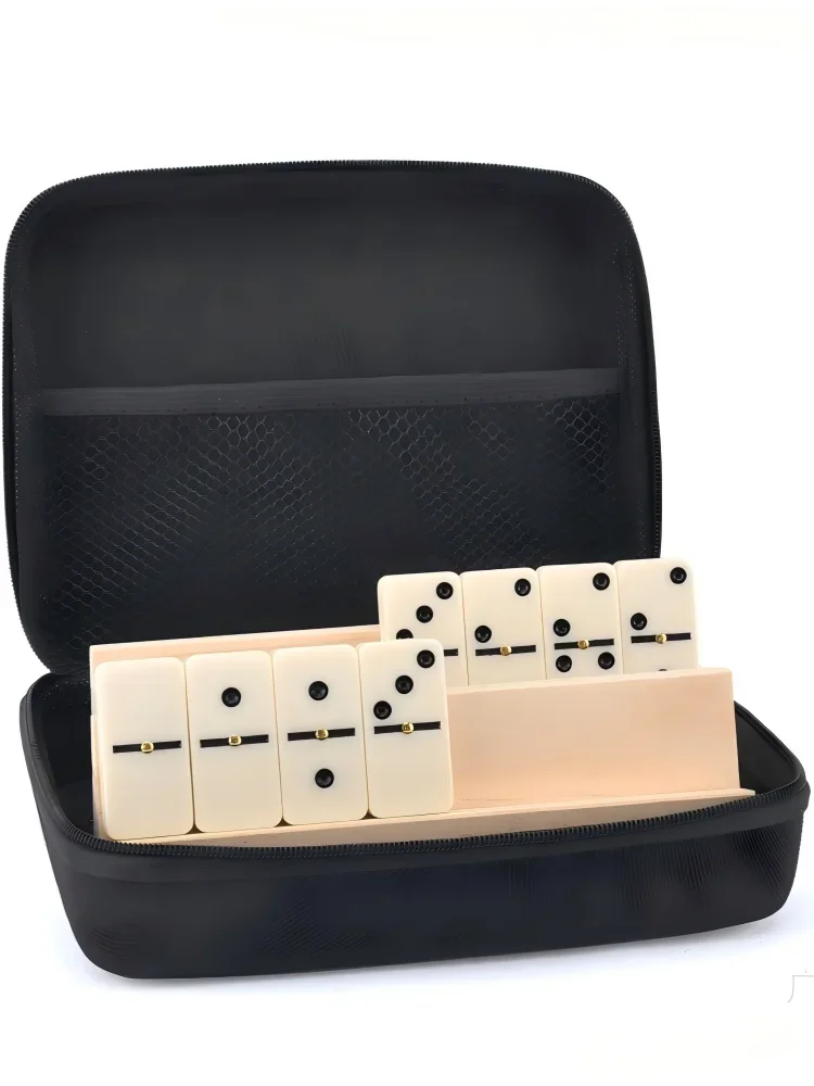 

Indoor And Outdoor Multi Person Domino Card Four Person Handbag Packaging Casual Puzzle Game Chess And Card Toys