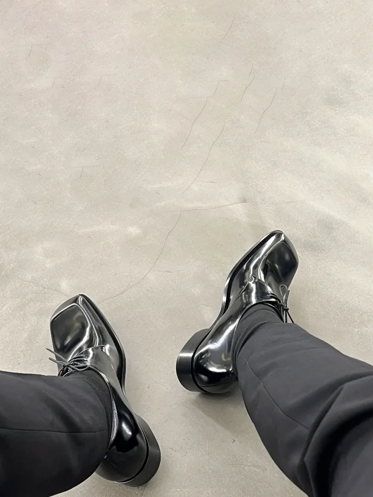 

Dalianmo Men's Wedding Busin Formal Thi Bot oes Leather Ox Lace-Up Casual Faionable round Toe oes