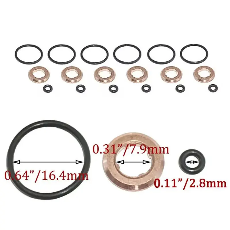 Injector Repair Gasket Kit O-Ring 059130519 059130519B WHT000884 WHT007480A For Audi Q7 A7 Q8 VW TOUAREG Amarok 3.0 TDI Diesel