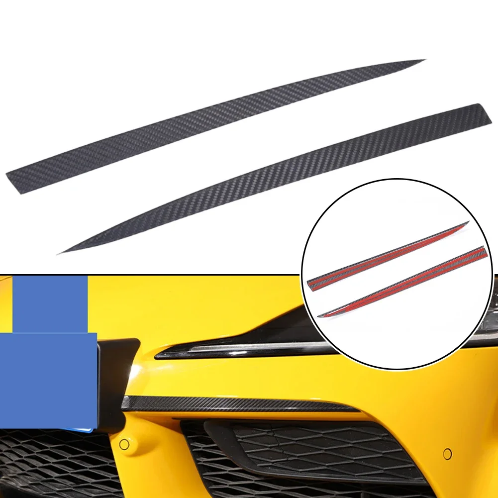 

Real Carbon Fiber Front Bumper Fog Light Trim For Toyota For Supra A90 2019-2022 Fog Light Eyebrow Trim