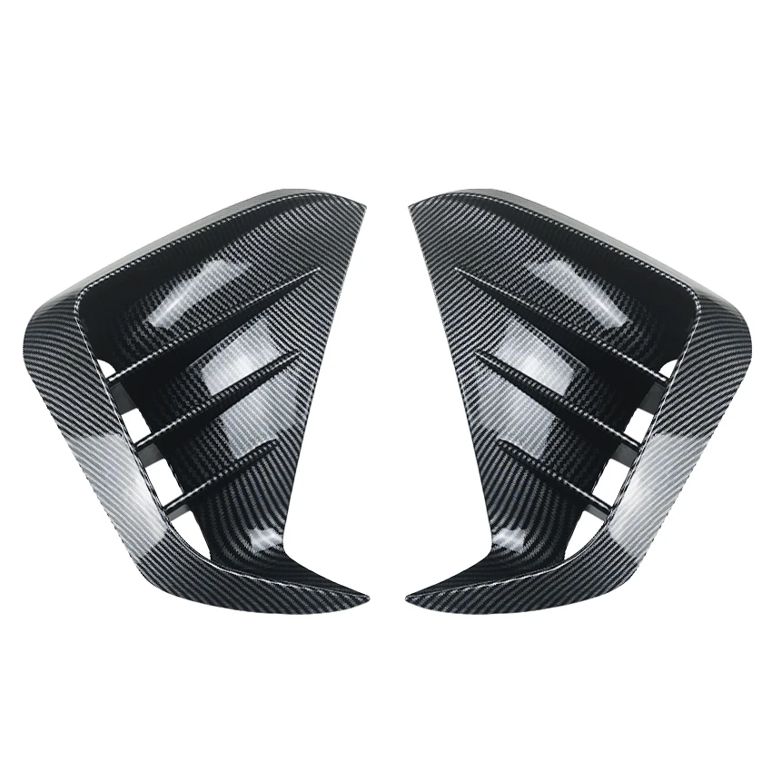 1 Pair For KIA Stinger 2017 2018 2019 2020 2021 2022 2023 Car Front Bumper Side Vent Spoiler Canard Trim Covers