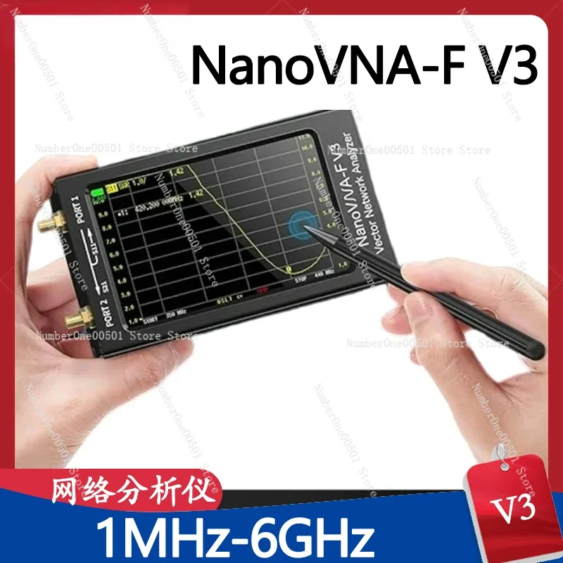 NanoVNA-F V3 1M-6G Vector Network Analyzer, Antenna Analyzer HF VHF UHF Shortwave