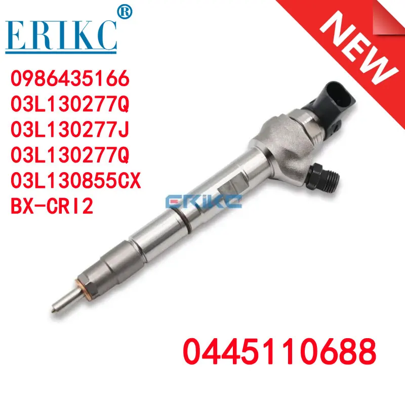 

New 0445110688 03L130277J 03L130277Q Common Rail Diesel Fuel Injector 0 445 110 688 For Bosch VM AMAROK 2.0/CADDY/GOLF