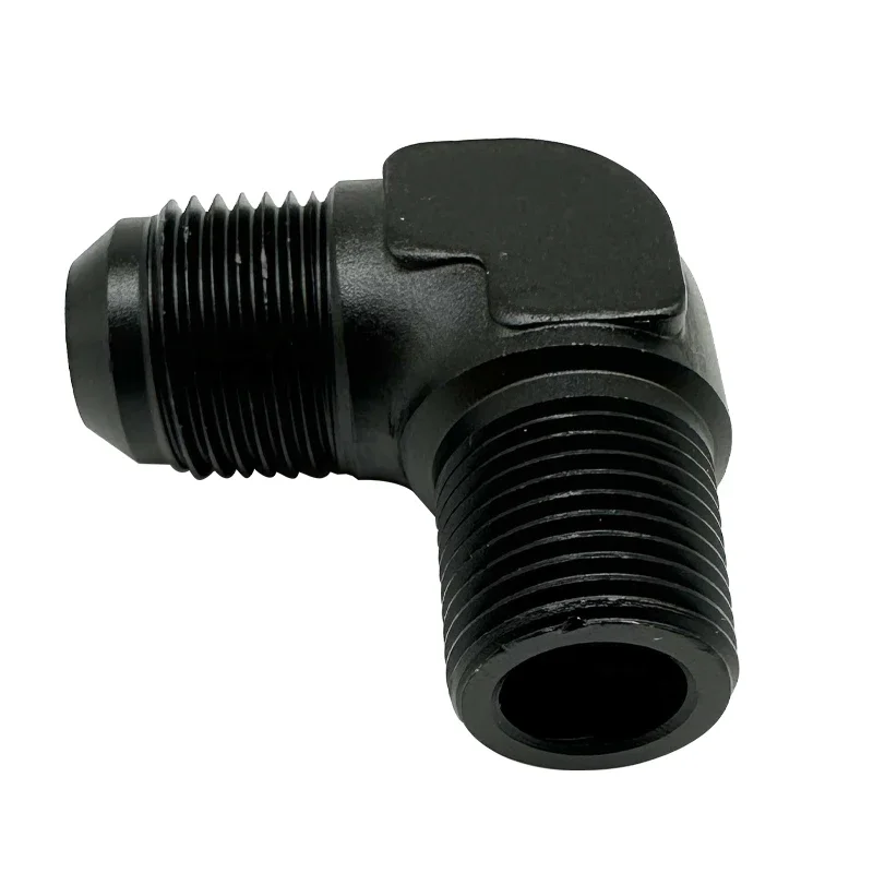 1/2/4X 90 Grad AN6 AN8 Stecker auf 1/4 Zoll 3/8 Zoll NPT Flare Adapter Auto Kraftstoff Schlauch Fitting AN auf NPT Gewinde Stecker Aluminium