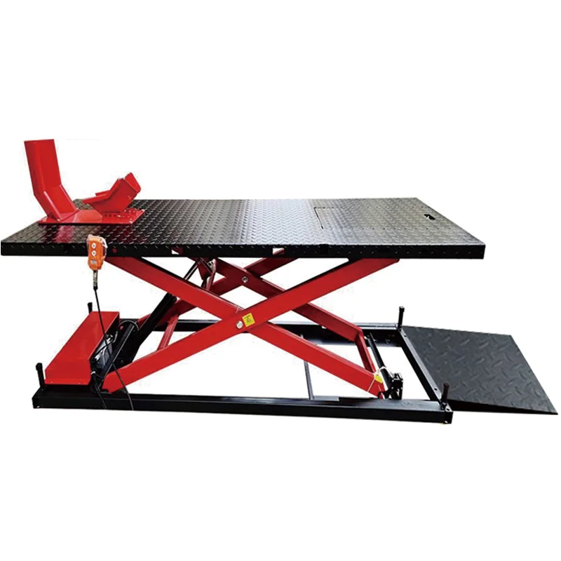 Steel Hydraulic Electric Lift Table For Motorcycle For Repair And Maintenance Workbench Jack Stand Repair Tools