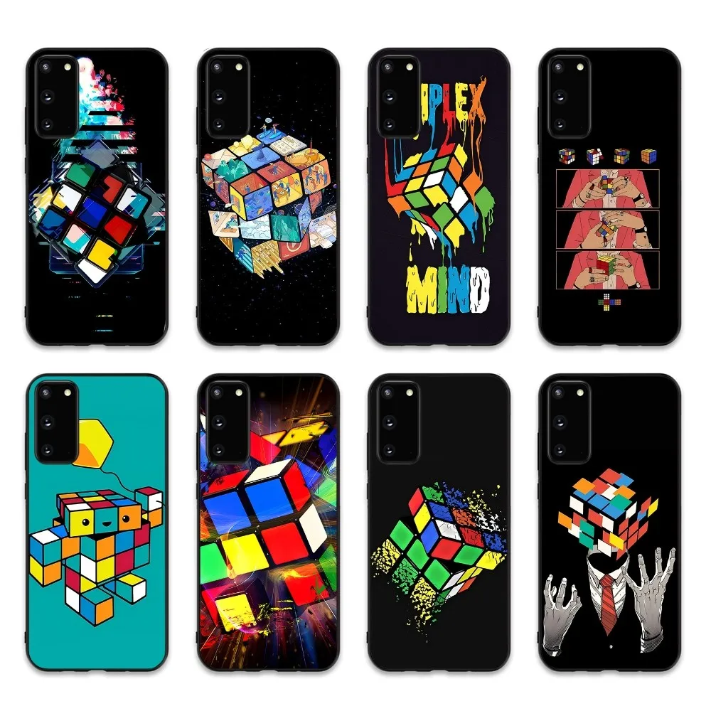 Men's Cool Creative Cube Phone Case For Samsung S 9 10 20 21 22 23 30 23 24 plus lite Ultra FE S10lite Fundas