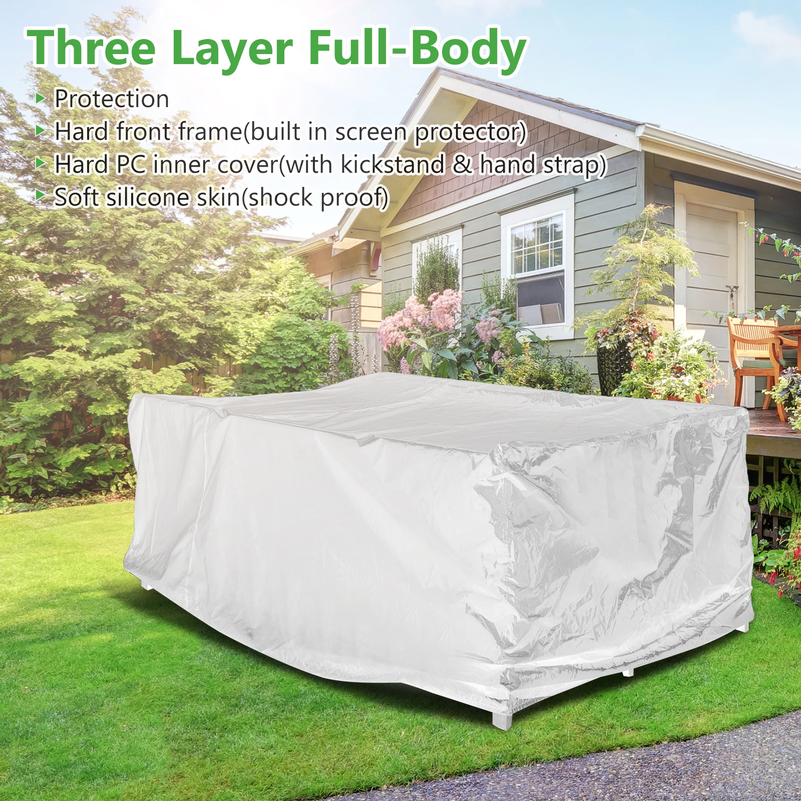 1 piece Waterproof, Dustproof, Sunproof Outdoor Patio Park Bench Cover, Durable Oxford Fabric Outdoor Patio Furniture Cover