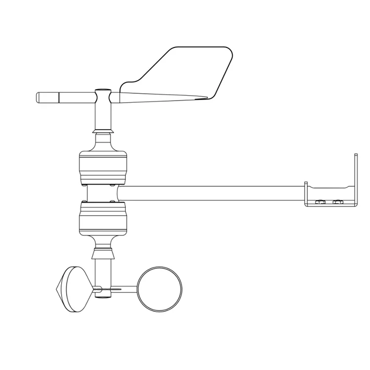 BGTDC5V 0-5V  T Type Reliable and Accurate anemometers and vanes Wind Speed And Direction Sensor for Weather Station