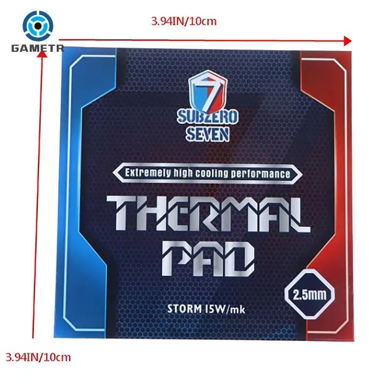 12.8W/MK Thermal Pad Non-Conductive GPU Card Water Cooling Thermal Mat For CPU CPU PS4 SSD Thermal Pad Silicone Grease Pad