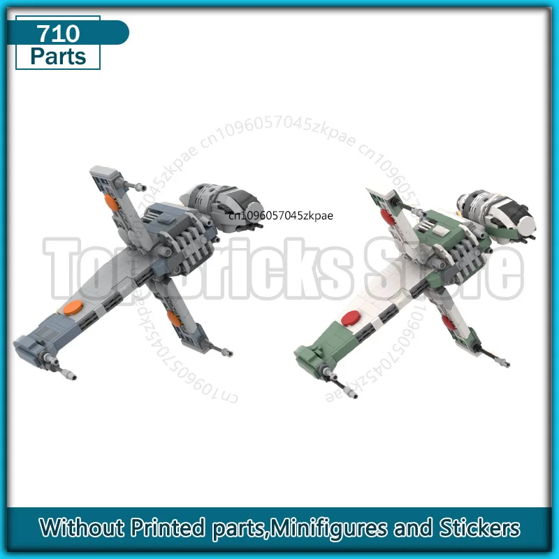 

Midi Scale Wing MOC Building Block Starfighter Technology Bricks Sets DIY Assembly Toys Xmas Gifts Creative Educational Model Br