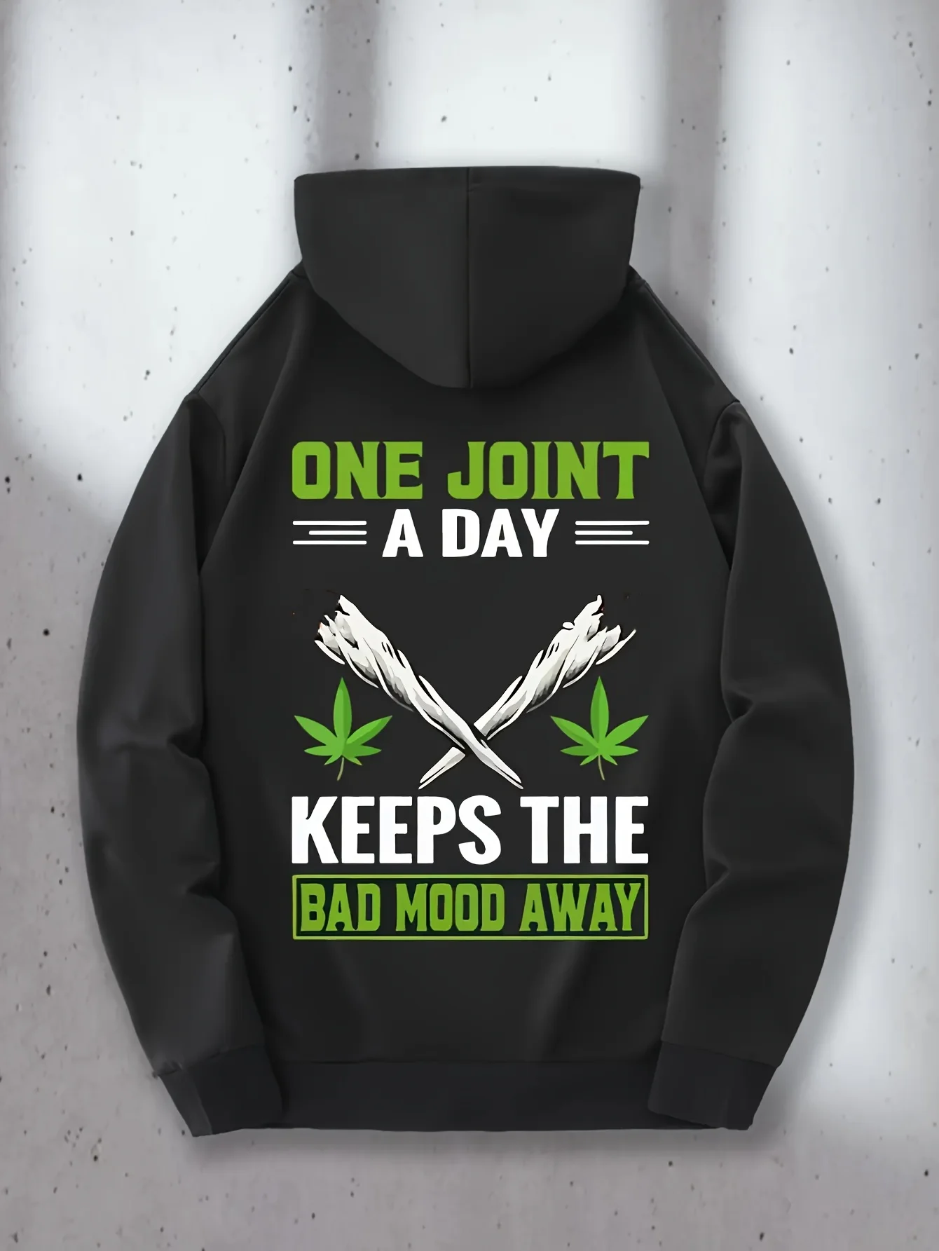 Fashion Letter Print Men Hooded Sweatshirt Autumn Winter Daily Outdoor Sports Loose All Build Fitness Leisure Warm Street Style